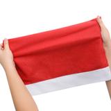 Pokrowiec na krzesło czapka Mikołaja 2 szt