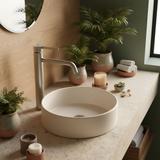 Bateria umywalkowa Rea Foster Nikiel Szczotkowany Wysoka