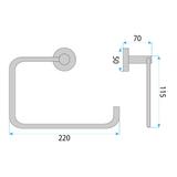 Wieszak łazienkowy 5610 Leo Czarny