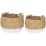 Zestaw 2szt Koszy Naturalnych BOHO YT21B-34