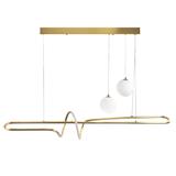 Lampe LED LHJ039-CP BRUSH GOLD