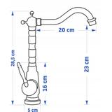 Baterie pentru baie Rea Bona Brush Copper High