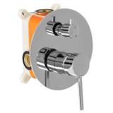 Unterputz Wannen-/Duschset Lungo Chrome + IBOX