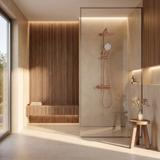 Душ система с Термостат Rea Drop Brush Copper