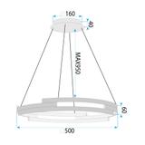 Лампа G127-CP 50cm GOLD