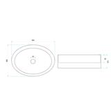 Lavatório de apoio REA Mirella Transparent