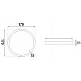 LED PANEL rund white 12W