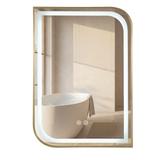 Огледало LED ZONE 70X50 BRUSH GOLD