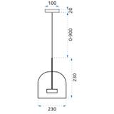 Hängelampe Amber APP613-1CP