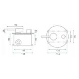 Conjunto de duche embutido Rea Argon Gold Brush  + BOX