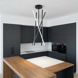 Lampa sufitowa LED APP1929-CP Czarna