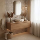 Umywalka nablatowa Rea Mika Warm Beige