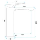 Βρύση νιπτήρα REA Prime Chrome High
