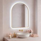 Огледало LED 80x60cm CAMLOT Brush Gold