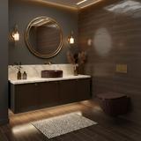 Umywalka nablatowa Rea DUO Espresso Matt