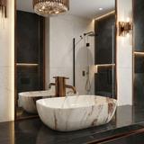 Opzetwastafel Rea Belinda Marrone Shiny