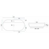 Умивалник за плот REA Aura 61 Marmo Shiny