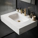 Wall-hung washbasin REA Aresa Belt White 70