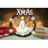 Dekoracja świąteczna okrągła 16 cm KL-21X15