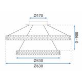 Lampe LED G044-2CP CHROME
