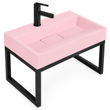 Umywalka konglomeratowa GOYA PINK 50CM + stelaż