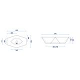 Umywalka nablatowa Rea Vegas Biała