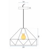 Hängelampe Metall White APP237-1CP