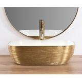 Nadgradni umivaonik Rea Belinda White GOLD BRUSH