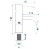 Смеситель Rea Lungo Diamond GoldLow