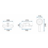 Vannas maisītājs REA Verso Gold Brushed