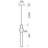 Hängelampe  APP475-CP