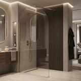 Shower screen Rea Heaven Brush Gold 90