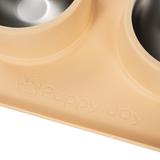 Metalowe Miski Dla Psa lub Kota z Antypoślizgową Matą Beż PJ-089