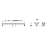 LINEARNI ODVOD REA PURE NEO NICKEL BRUSH INOX 80