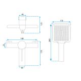 Bateria wannowa REA MELIA BIAŁA ZŁOTA