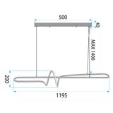 Lampe LED LHJ038-CP BRUSH GOLD