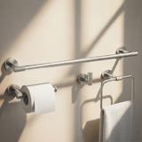 Zestaw akcesoriów łazienkowych GRID Nikiel Szczotkowany 4 elementy