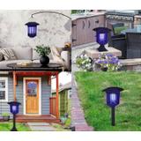 Lampa ogrodowa solarna LED owadobójcza J-22 Czarna