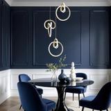 LED-Hängeleuchte G072-3CPR Gold