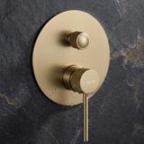 Душевой комплект Rea Lungo Stripe Gold Brush + BOX