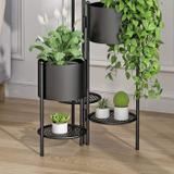 Kwietnik metalowy składany Czarny FH-3