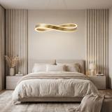 LAMPA SUFITOWA WISZĄCA SWE06-CP 80cm ZŁOTA SZCZOTKOWANA