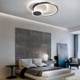 Lampa sufitowa APP1709-C plafon LED Czarny + pilot