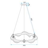 Lampe LED G010-CP WHITE/GOLD