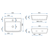 Rea Remi työtasoinen pesuallas