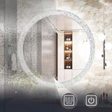 Veidrodis LED 80cm 108