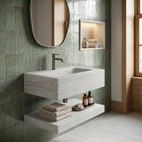 Lavabo suspendu avec étagère Rea Apollo Muralto Roma 70
