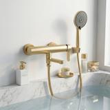 Bath mixer Rea Arcos Brushed Gold