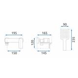 Bateria Wannowa REA STORM Chrome