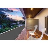 OSŁONA BALKONOWA SZARA 1X6M PE